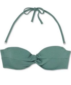Best reviews of 💯 Women's Lightly Lined Twist-Front Crepe Textured Bandeau Bikini Top - Shade & Shore™ Cactus Green 🛒 -Swimsuits Official Site unnamed file 3312