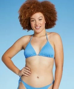 Wholesale ✨ Juniors' Ribbed Triangle Bikini Top - Xhilaration™ White 😀 -Swimsuits Official Site unnamed file 3358