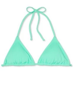 Wholesale ✨ Juniors' Ribbed Triangle Bikini Top - Xhilaration™ White 😀 -Swimsuits Official Site unnamed file 3366