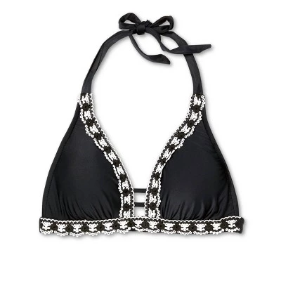 Wholesale 🌟 Women's Crochet Detail Bikini Top - Kona Sol™ Black 🤩 7 Wholesale 🌟 Women's Crochet Detail Bikini Top - Kona Sol™ Black 🤩 - Image 5