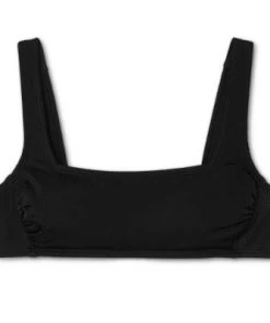 Brand new ✔️ Juniors' Ribbed Square Neck Bralette Bikini Top - Xhilaration™ White 🔔 -Swimsuits Official Site unnamed file 3390