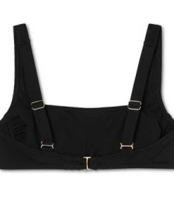 Brand new ✔️ Juniors' Ribbed Square Neck Bralette Bikini Top - Xhilaration™ White 🔔 -Swimsuits Official Site unnamed file 3391