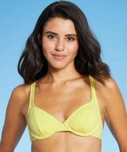 Promo 🎉 Juniors' Ribbed Underwire Bikini Top - Xhilaration™ White 👏 -Swimsuits Official Site unnamed file 3411