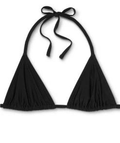 Budget ✔️ Juniors' Triangle Bikini Top - Xhilaration™ Black 😀 -Swimsuits Official Site unnamed file 3474