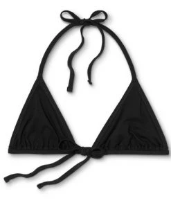Budget ✔️ Juniors' Triangle Bikini Top - Xhilaration™ Black 😀 -Swimsuits Official Site unnamed file 3475