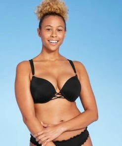 Cheapest 💯 Women's Push-Up Double Strap Bikini Top - Shade & Shore™ White ⭐ -Swimsuits Official Site unnamed file 3491