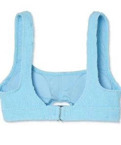 Outlet ✨ Juniors' Textured Cut Out Scoop Neck Bralette Bikini Top - Xhilaration™ Blue ⭐ -Swimsuits Official Site unnamed file 3526