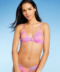 Best reviews of 🌟 Juniors' Underwire Bikini Top - Xhilaration™ Multi Plaid Print ✨ -Swimsuits Official Site unnamed file 3546