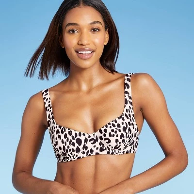 Hot Sale 👍 Women's Pieced Underwire Bikini Top - Kona Sol™ Animal Print 🧨 4 Hot Sale 👍 Women's Pieced Underwire Bikini Top - Kona Sol™ Animal Print 🧨 - Image 2