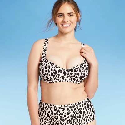 Hot Sale 👍 Women's Pieced Underwire Bikini Top - Kona Sol™ Animal Print 🧨 5 Hot Sale 👍 Women's Pieced Underwire Bikini Top - Kona Sol™ Animal Print 🧨 - Image 3