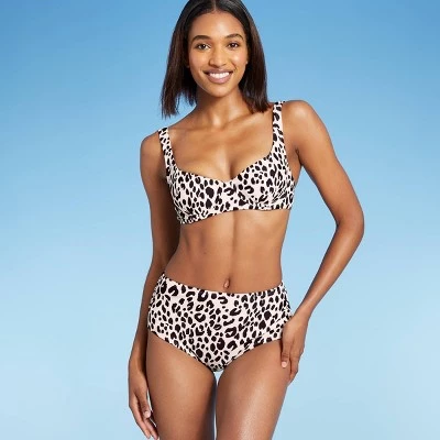 Hot Sale 👍 Women's Pieced Underwire Bikini Top - Kona Sol™ Animal Print 🧨 9 Hot Sale 👍 Women's Pieced Underwire Bikini Top - Kona Sol™ Animal Print 🧨 - Image 7