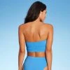 Best Sale 😀 Juniors' Ribbed Longline Bandeau Bikini Top - Xhilaration™ Blue 🎉 -Swimsuits Official Site unnamed file 3623