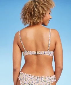 Buy ⭐ Women's Keyhole Bralette Bikini Top - Shade & Shore™ Yellow Floral ❤️ -Swimsuits Official Site unnamed file 3662