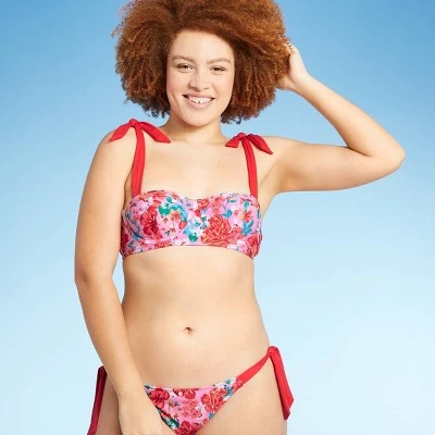 Discount š Juniors' Shoulder Tie Underwire Bikini Top - Xhilaration⢠Multi Floral Print š 5 Discount š Juniors' Shoulder Tie Underwire Bikini Top - Xhilaration⢠Multi Floral Print š - Image 3