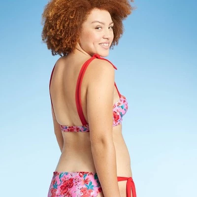 Discount š Juniors' Shoulder Tie Underwire Bikini Top - Xhilaration⢠Multi Floral Print š 6 Discount š Juniors' Shoulder Tie Underwire Bikini Top - Xhilaration⢠Multi Floral Print š - Image 4