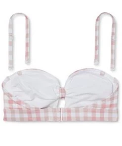 Hot Sale 🎉 Women's Checked Bandeau Tie-Front Bikini Top - Kona Sol™ Blush 🛒 -Swimsuits Official Site unnamed file 3854