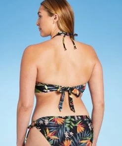 Best Sale 😍 Women's Twist-Front Halter Bikini Top - Kona Sol™ Black 🛒 -Swimsuits Official Site unnamed file 3876