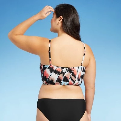 Promo π Women's V-Neck Tank Bikini Top - Sea Angel White Tropical Print π 6 Promo π Women's V-Neck Tank Bikini Top - Sea Angel White Tropical Print π - Image 4