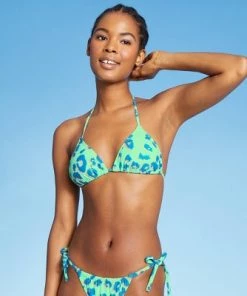Top 10 ✔️ Juniors' String Triangle Bikini Top - Xhilaration™ Mint Green Animal Print 🤩 -Swimsuits Official Site unnamed file 3903