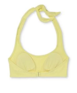 Wholesale 🧨 Juniors' Terry Longline Halter Bralette Bikini Top - Xhilaration™ Yellow ⌛ -Swimsuits Official Site unnamed file 3947