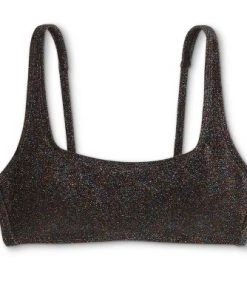 Promo 👏 Juniors' Metallic Bralette Bikini Top - Xhilaration™ Black 🌟 -Swimsuits Official Site unnamed file 3996