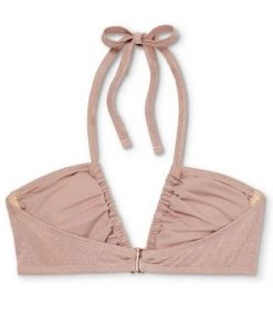 Top 10 🎉 Women's Triangle Halter Bikini Top - Shade & Shore™ Light Mauve Lurex 🛒 -Swimsuits Official Site unnamed file 4011