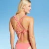 Brand new 🔔 Women's Light Lift Keyhole Bikini Top - Shade & Shore™ Guava Pink 🎉 -Swimsuits Official Site unnamed file 4055