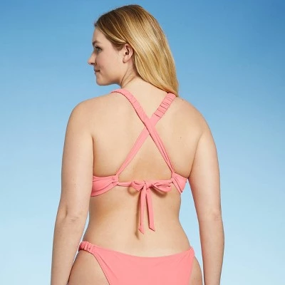 Brand new 🔔 Women's Light Lift Keyhole Bikini Top - Shade & Shore™ Guava Pink 🎉 6 Brand new 🔔 Women's Light Lift Keyhole Bikini Top - Shade & Shore™ Guava Pink 🎉 - Image 4