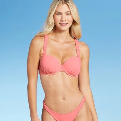 Brand new 🔔 Women's Light Lift Keyhole Bikini Top - Shade & Shore™ Guava Pink 🎉 15 Brand new 🔔 Women's Light Lift Keyhole Bikini Top - Shade & Shore™ Guava Pink 🎉 - Image 13