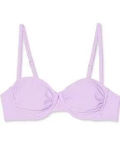 Promo 🔥 Juniors' Shirred Underwire Bikini Top - Xhilaration™ Lilac Purple 🧨 -Swimsuits Official Site unnamed file 4094