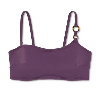 Buy 🎁 Women's Lightly Lined Ring Detail One Shoulder Bikini Top - Shade & Shore™ Dark Purple 😍 8 Buy 🎁 Women's Lightly Lined Ring Detail One Shoulder Bikini Top - Shade & Shore™ Dark Purple 😍 - Image 6