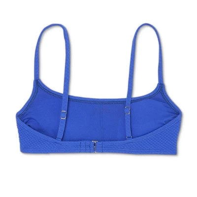 Budget ✨ Juniors' Textured Bralette Bikini Top - Xhilaration™ Blue 🔥 8 Budget ✨ Juniors' Textured Bralette Bikini Top - Xhilaration™ Blue 🔥 - Image 6