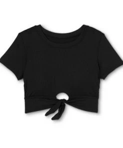 Cheap ✔️ Women's Crop Pique Bikini Top - Sea Angel Black ⭐ -Swimsuits Official Site unnamed file 4169