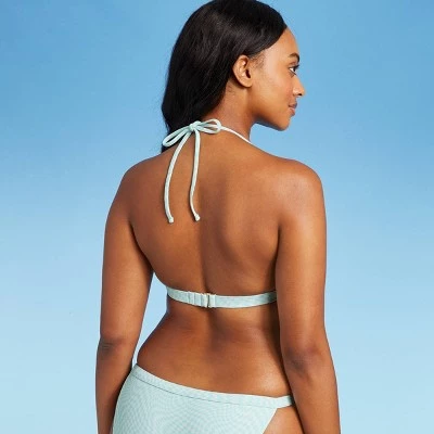 Discount š Juniors' Triangle Bikini Top - Xhilaration⢠Mint Green Check ā 6 Discount š Juniors' Triangle Bikini Top - Xhilaration⢠Mint Green Check ā - Image 4