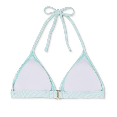 Discount š Juniors' Triangle Bikini Top - Xhilaration⢠Mint Green Check ā 8 Discount š Juniors' Triangle Bikini Top - Xhilaration⢠Mint Green Check ā - Image 6