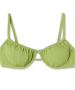 Deals 🎉 Juniors' Tunneled Ribbed Underwire Bikini Top - Xhilaration™ Olive Green 🎉 -Swimsuits Official Site unnamed file 4237