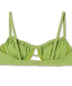 Deals 🎉 Juniors' Tunneled Ribbed Underwire Bikini Top - Xhilaration™ Olive Green 🎉 -Swimsuits Official Site unnamed file 4238