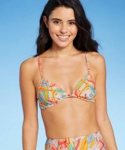 Cheap 🎁 Juniors' Underwire Bikini Top - Xhilaration™ Floral Print 🔥 -Swimsuits Official Site unnamed file 4283