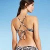 Cheapest 🔔 Women's Light Lift Twist-Front Bralette Bikini Top - Shade & Shore™ Zebra Print 🌟 -Swimsuits Official Site unnamed file 4344