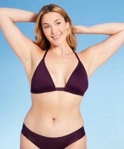 Promo 🧨 Women's Double Strap Triangle Bikini Top - Kona Sol™ Atlantic Burgundy 🌟 -Swimsuits Official Site unnamed file 4381