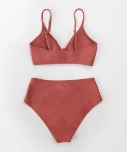 Buy 🎉 Women's Red Twist High-Waist Bikini - Cupshe 😀 -Swimsuits Official Site unnamed file 44