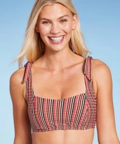 New 🧨 Women's Light Lift Square Neck Shoulder Tie Bralette Bikini Top - Shade & Shore™ Multi Stripe 🔔 27 New 🧨 Women's Light Lift Square Neck Shoulder Tie Bralette Bikini Top - Shade & Shore™ Multi Stripe 🔔 -Swimsuits Official Site unnamed file 4420