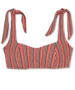 New 🧨 Women's Light Lift Square Neck Shoulder Tie Bralette Bikini Top - Shade & Shore™ Multi Stripe 🔔 30 New 🧨 Women's Light Lift Square Neck Shoulder Tie Bralette Bikini Top - Shade & Shore™ Multi Stripe 🔔 -Swimsuits Official Site unnamed file 4423