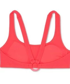 Buy ⭐ Juniors' Textured Ring Back Bralette Bikini Top - Xhilaration™ Neon Pink 🔔 -Swimsuits Official Site unnamed file 4454