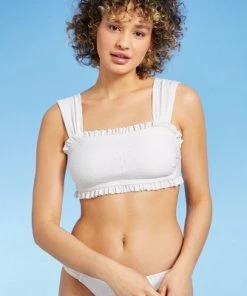 Budget 🎁 Juniors' Ruffle Eyelet Bralette Bikini Top - Xhilaration™ White 👍 25 Budget 🎁 Juniors' Ruffle Eyelet Bralette Bikini Top - Xhilaration™ White 👍 -Swimsuits Official Site unnamed file 4482