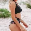 Cheapest 💯 Women's Black Floral Halter High Waisted Bikini - Cupshe 🌟 -Swimsuits Official Site unnamed file 465