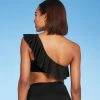 Outlet 🔔 Women's One Shoulder Flounce Bikini Top - Kona Sol™ Black 😍 -Swimsuits Official Site unnamed file 4690