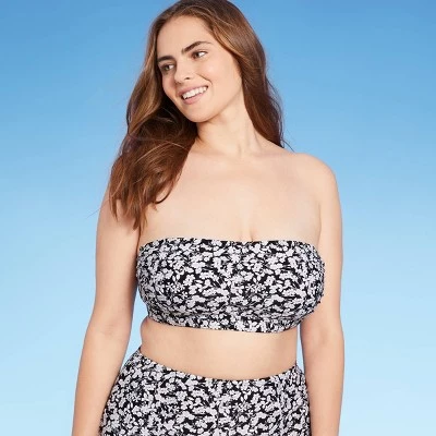 Flash Sale 🧨 Women's Shoulder Tie Bandeau Bikini Top - Kona Sol™ Black/White 😍 5 Flash Sale 🧨 Women's Shoulder Tie Bandeau Bikini Top - Kona Sol™ Black/White 😍 - Image 3