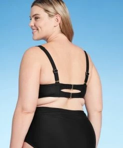 Best Pirce ✔️ Women's Plus Size Twist-Front Bikini Top - Kona Sol™ Navy 🧨