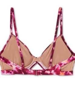 Buy ✨ Women's Cut Out Bralette Bikini Top - Shade & Shore™ Pink Tie-Dye 👍 -Swimsuits Official Site unnamed file 4799